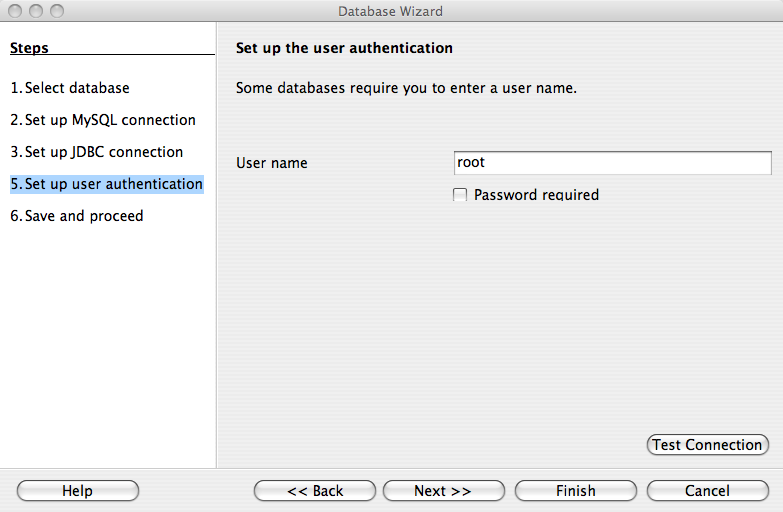 Setting up user authentication
