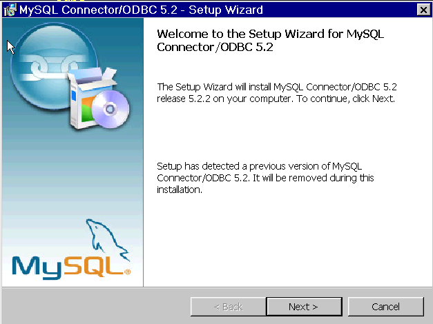 Connector/ODBC Windows Installer - Welcome